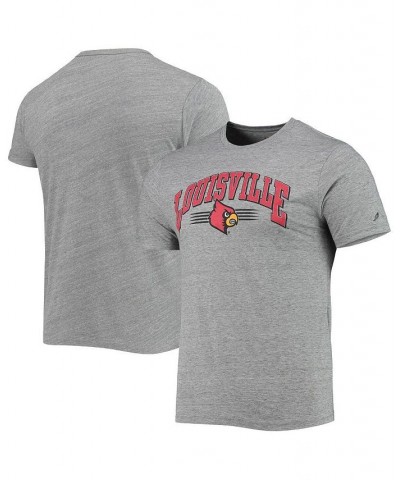 Men's Heathered Gray Louisville Cardinals Upperclassman Reclaim Recycled Jersey T-shirt $18.00 T-Shirts