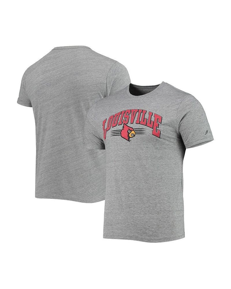 Men's Heathered Gray Louisville Cardinals Upperclassman Reclaim Recycled Jersey T-shirt $18.00 T-Shirts