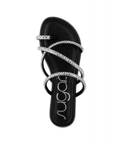 Women's Daydreamer Flat Sandals Black $24.20 Shoes