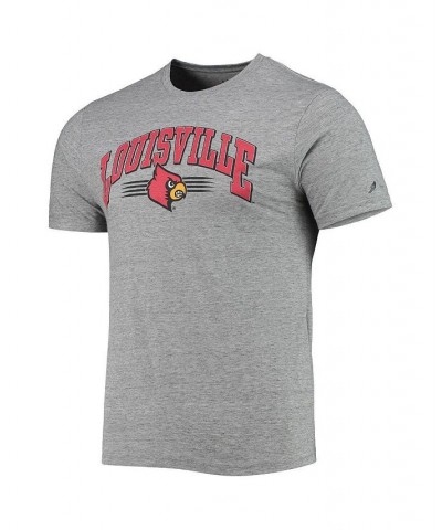 Men's Heathered Gray Louisville Cardinals Upperclassman Reclaim Recycled Jersey T-shirt $18.00 T-Shirts