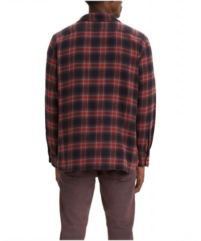 Big and Tall Classic Worker Flannel Overshirt Black $33.14 Shirts