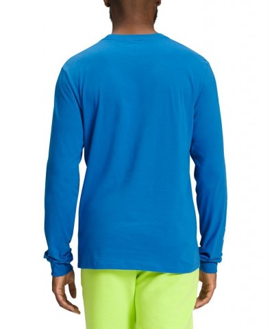 Men's Logo Graphic Long-Sleeve T-Shirt Blue $22.50 T-Shirts