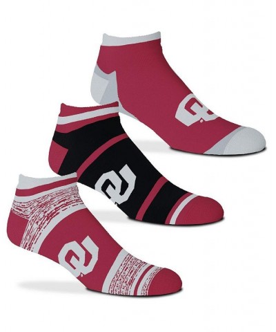 Men's and Women's Oklahoma Sooners Cash Three-Pack Ankle Socks $16.79 Socks