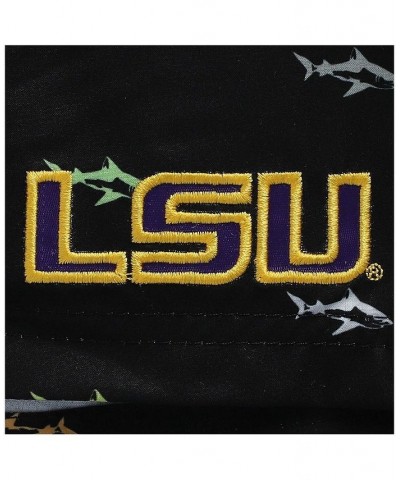 Men's Black LSU Tigers Anchor Swim Trunks $29.14 Swimsuits