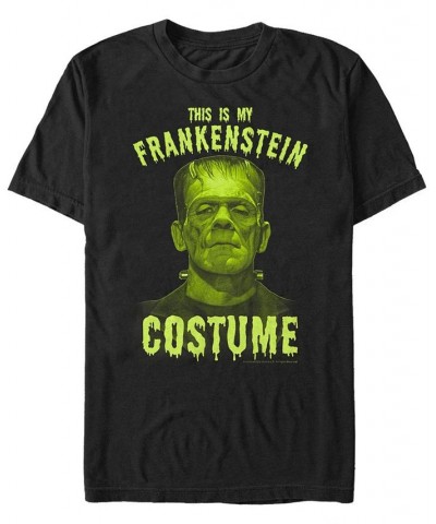 Universal Monsters Frankenstein Costume Men's Short Sleeve T-shirt Black $17.15 T-Shirts