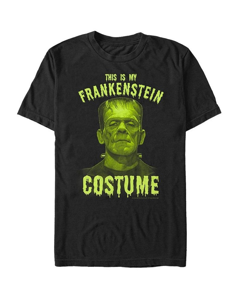 Universal Monsters Frankenstein Costume Men's Short Sleeve T-shirt Black $17.15 T-Shirts