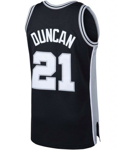 Men's Tim Duncan Black San Antonio Spurs 1998-99 Hardwood Classics Swingman Jersey $56.55 Jersey