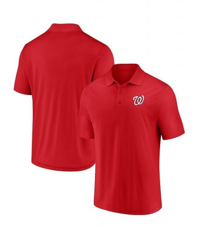 Men's Branded Red Washington Nationals Winning Streak Polo Shirt $31.20 Polo Shirts