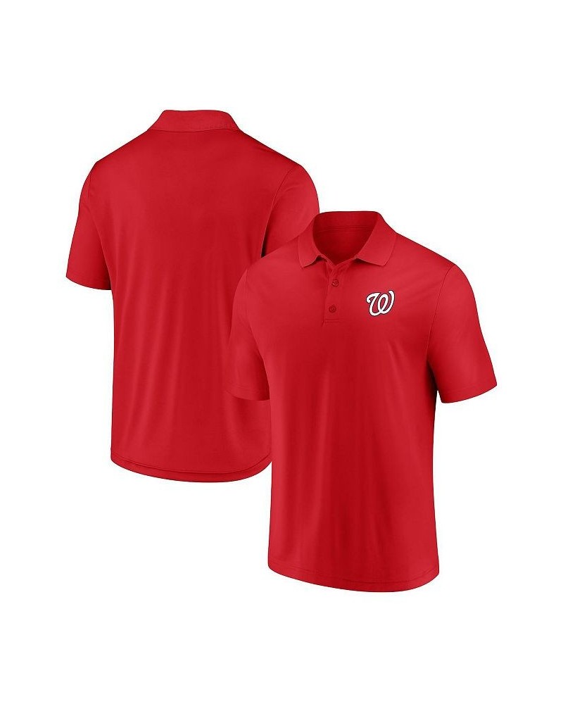 Men's Branded Red Washington Nationals Winning Streak Polo Shirt $31.20 Polo Shirts