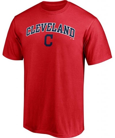 Men's Red Cleveland Indians Heart Soul T-shirt $13.02 T-Shirts