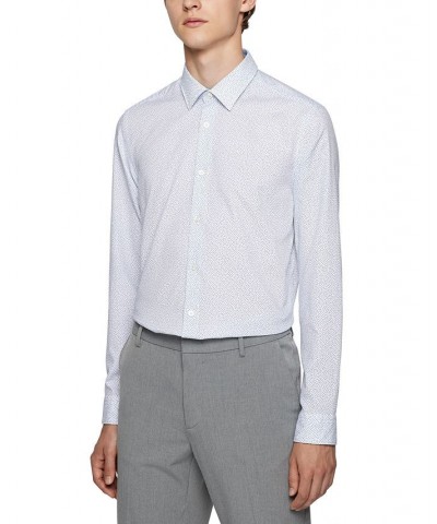 BOSS by Men's Regular-Fit Shirt Blue $49.40 Dress Shirts