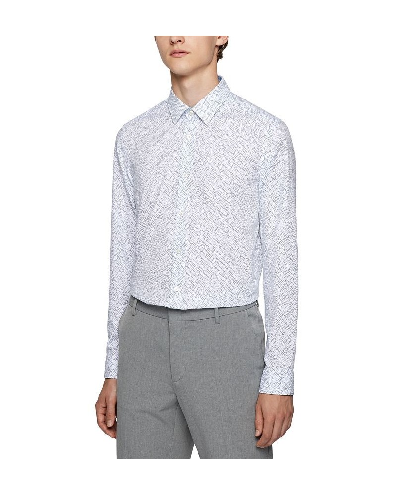 BOSS by Men's Regular-Fit Shirt Blue $49.40 Dress Shirts