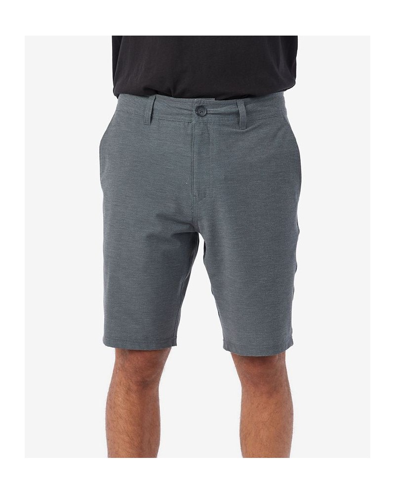 Men's Stockton Print 20" Hybrid Shorts Gray $33.36 Shorts