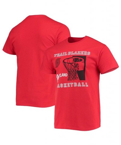 Men's Red Portland Trail Blazers Slam Dunk T-shirt $18.55 T-Shirts