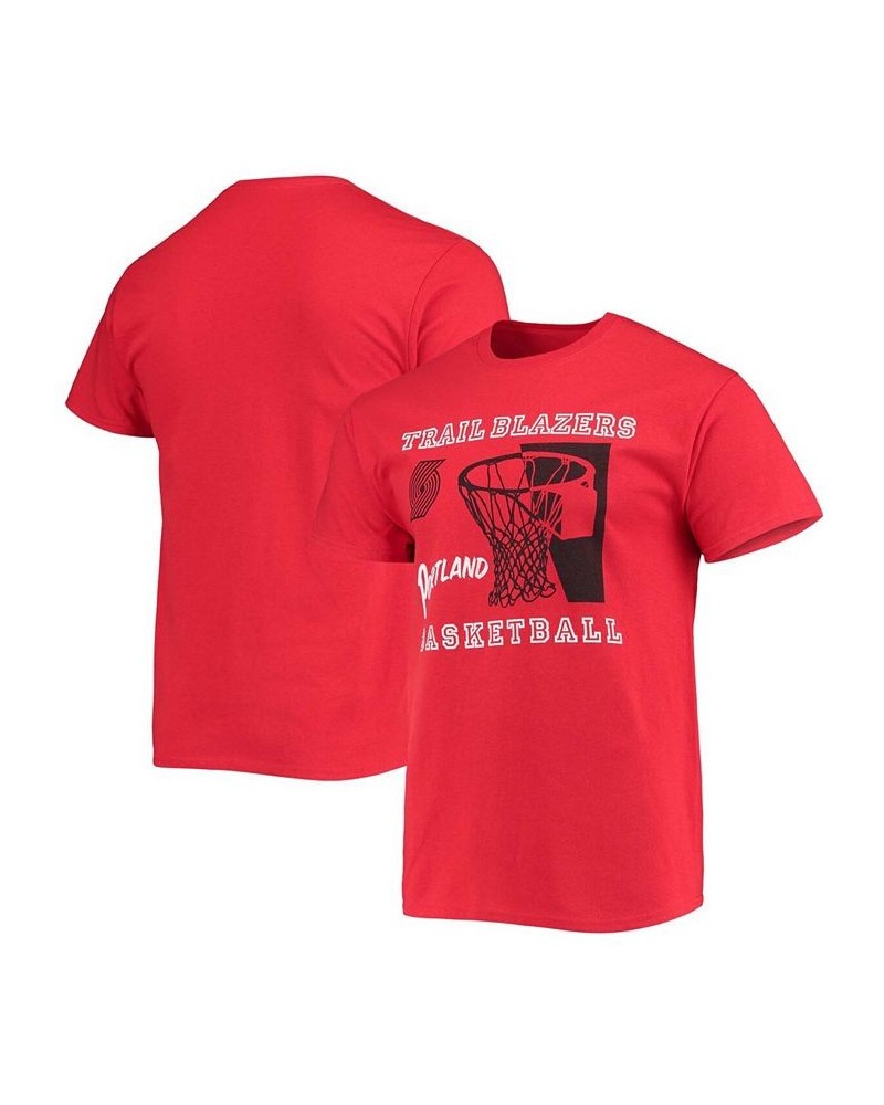 Men's Red Portland Trail Blazers Slam Dunk T-shirt $18.55 T-Shirts