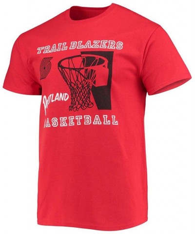 Men's Red Portland Trail Blazers Slam Dunk T-shirt $18.55 T-Shirts