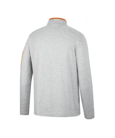 Men's Heathered Gray, Texas Orange Texas Longhorns Country Club Windshirt Quarter-Zip Jacket $35.09 Sweatshirt