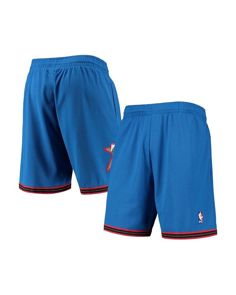 Men's Royal Philadelphia 76ers 1999-00 Hardwood Classics Swingman Shorts $44.10 Shorts