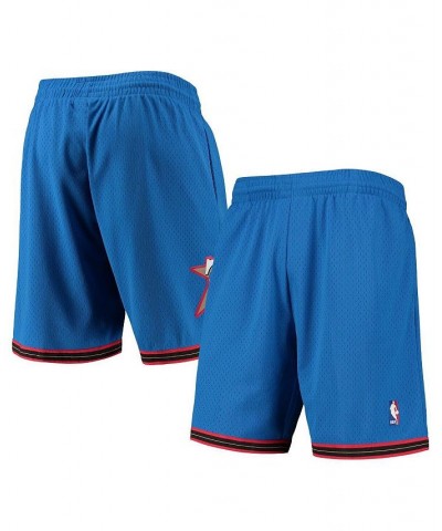 Men's Royal Philadelphia 76ers 1999-00 Hardwood Classics Swingman Shorts $44.10 Shorts