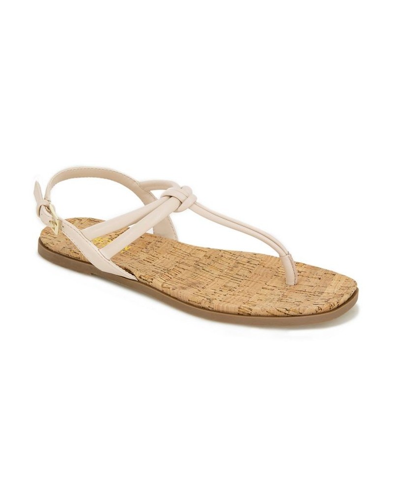 Women's Warren Slip-on Flat Sandals Tan/Beige $33.81 Shoes