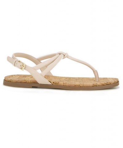 Women's Warren Slip-on Flat Sandals Tan/Beige $33.81 Shoes