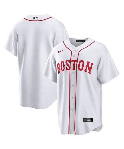 Men's White Boston Red Sox Alternate Replica Team Jersey $42.50 Jersey