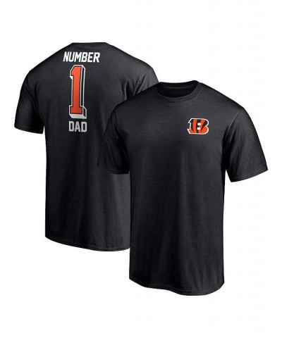 Men's Branded Black Cincinnati Bengals 1 Dad T-shirt $20.16 T-Shirts