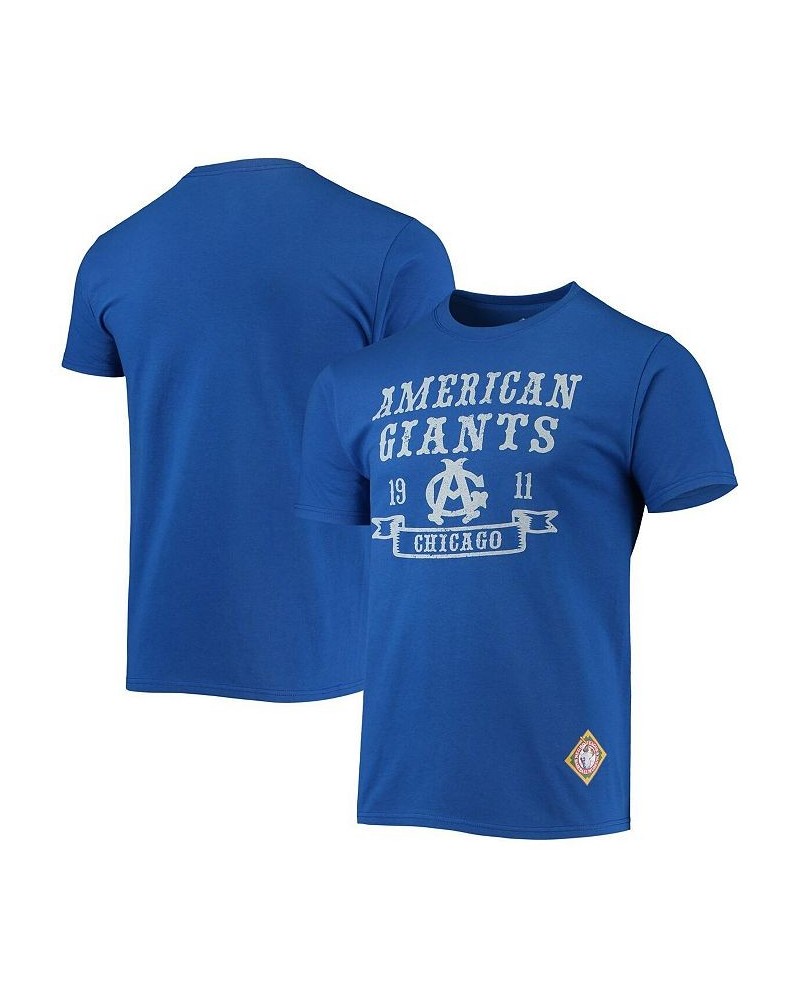 Men's Royal Chicago American Giants Negro League Wordmark T-shirt $20.99 T-Shirts