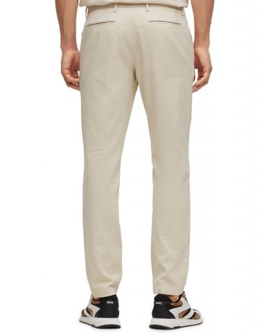 BOSS Men's Slim-Fit Chinos in a Stretch-Cotton Blend White $84.60 Pants