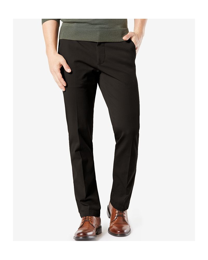 Men's Workday Smart 360 Flex Straight Fit Khaki Stretch Pants Black $29.90 Pants