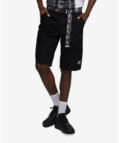 Men's Zippity Do Dah Cargo Shorts with Removable Belt, 2 Piece Set Black $27.88 Shorts