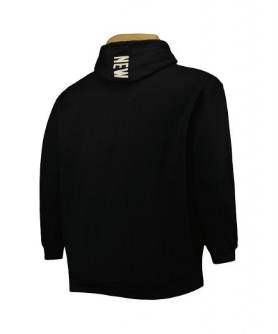 Men's Black New Orleans Saints Big and Tall Logo Pullover Hoodie $45.00 Sweatshirt