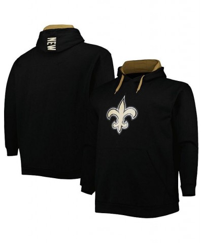 Men's Black New Orleans Saints Big and Tall Logo Pullover Hoodie $45.00 Sweatshirt