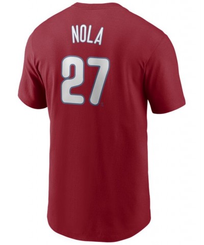 Men's Aaron Nola Philadelphia Phillies Name and Number Player T-Shirt $25.99 T-Shirts