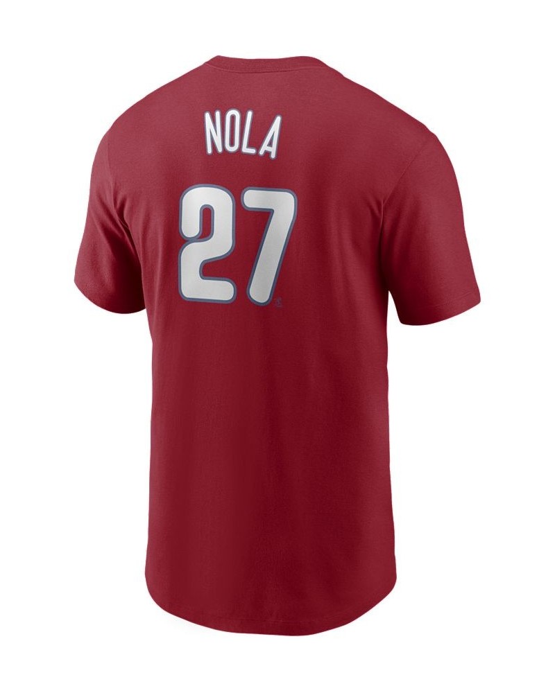 Men's Aaron Nola Philadelphia Phillies Name and Number Player T-Shirt $25.99 T-Shirts