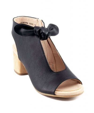 Women's Kimora Heeled Sandal Black $47.00 Shoes