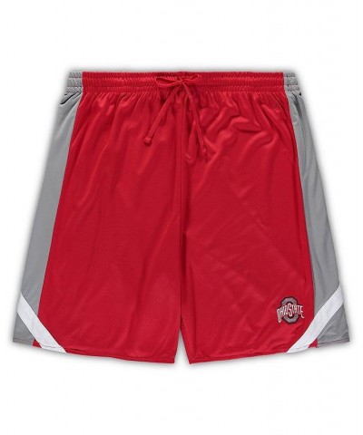 Men's Scarlet, Gray Ohio State Buckeyes Big and Tall Team Reversible Shorts $32.44 Shorts