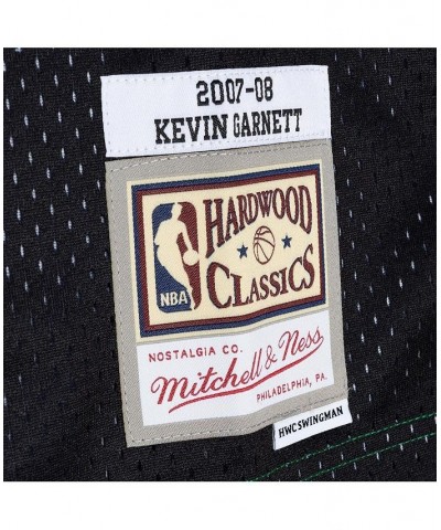 Men's Kevin Garnett Black, Kelly Green Boston Celtics Hardwood Classics 2007-08 Split Swingman Jersey $53.65 Jersey