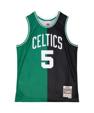 Men's Kevin Garnett Black, Kelly Green Boston Celtics Hardwood Classics 2007-08 Split Swingman Jersey $53.65 Jersey