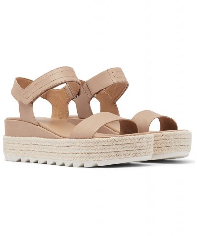 Women's Cameron Flatform Sandals Brown $63.80 Shoes