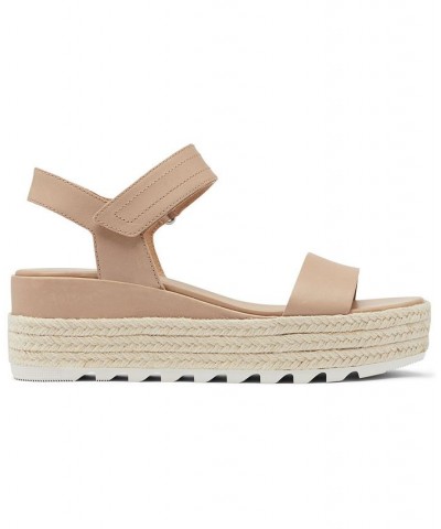 Women's Cameron Flatform Sandals Brown $63.80 Shoes