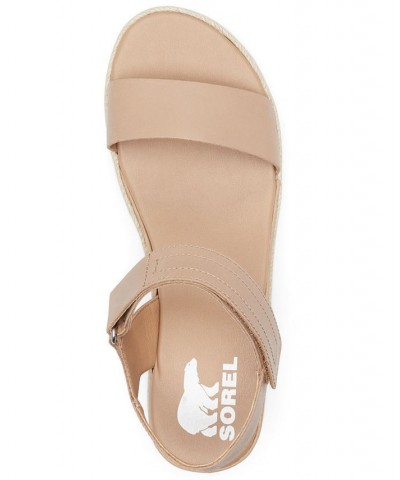 Women's Cameron Flatform Sandals Brown $63.80 Shoes