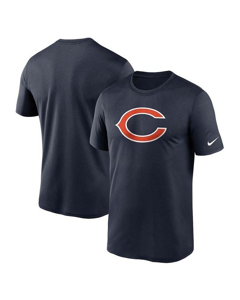 Men's Navy Chicago Bears Logo Essential Legend Performance T-shirt $23.99 T-Shirts