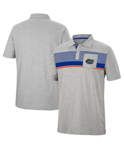 Men's Heathered Gray Florida Gators Golfer Pocket Polo Shirt $23.09 Polo Shirts