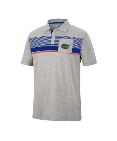 Men's Heathered Gray Florida Gators Golfer Pocket Polo Shirt $23.09 Polo Shirts