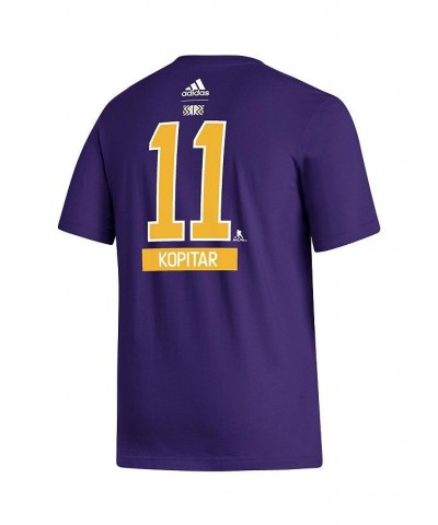 Men's Anze Kopitar Purple Los Angeles Kings Reverse Retro 2.0 Name and Number T-shirt $18.55 T-Shirts