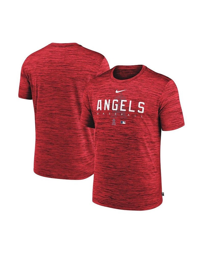 Men's Red Los Angeles Angels Authentic Collection Velocity Performance Practice T-shirt $27.49 T-Shirts