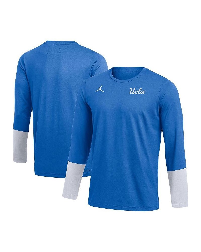 Men's Brand Blue UCLA Bruins Football Performance Long Sleeve T-shirt $36.55 T-Shirts