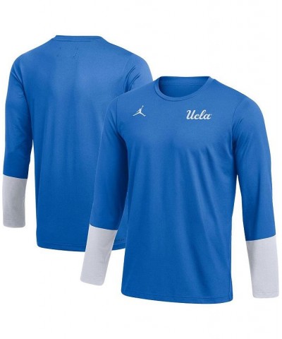 Men's Brand Blue UCLA Bruins Football Performance Long Sleeve T-shirt $36.55 T-Shirts