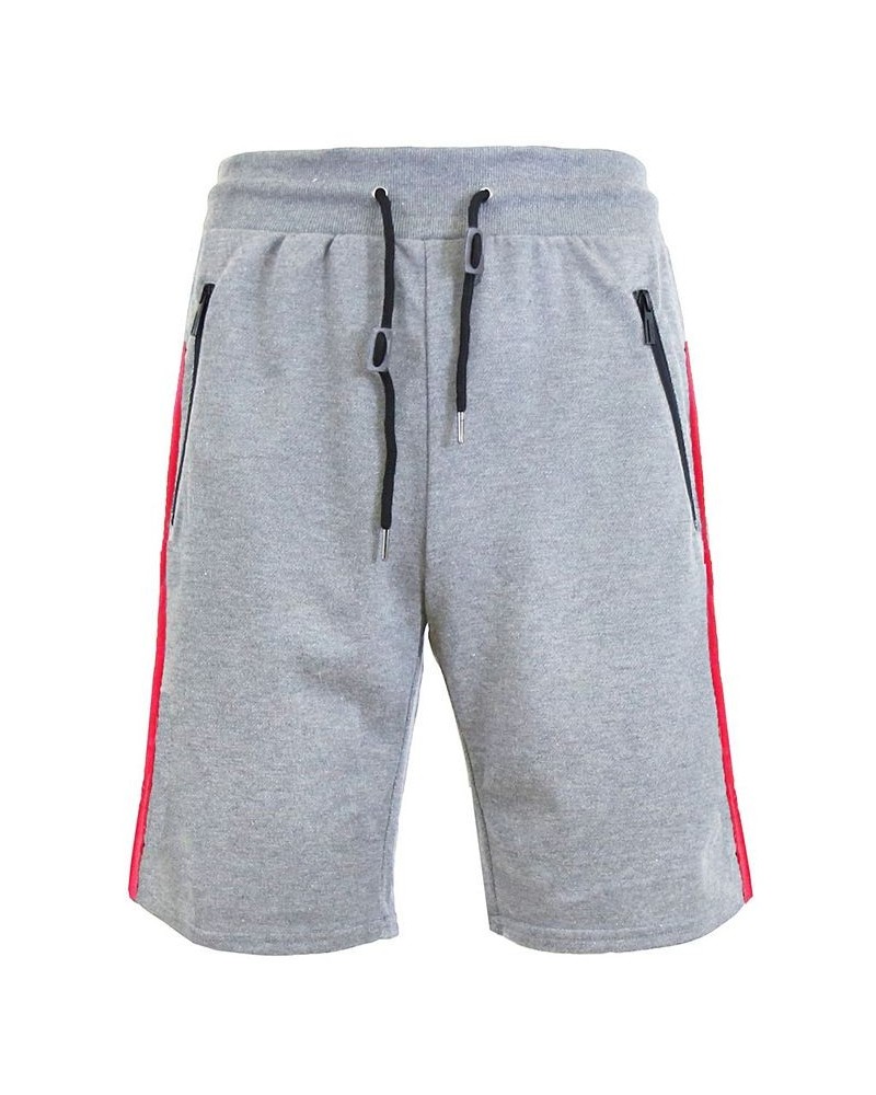 Men's French Terry Sweat Shorts with Contrast Trim Zipper Pockets Heather Gr $15.78 Shorts